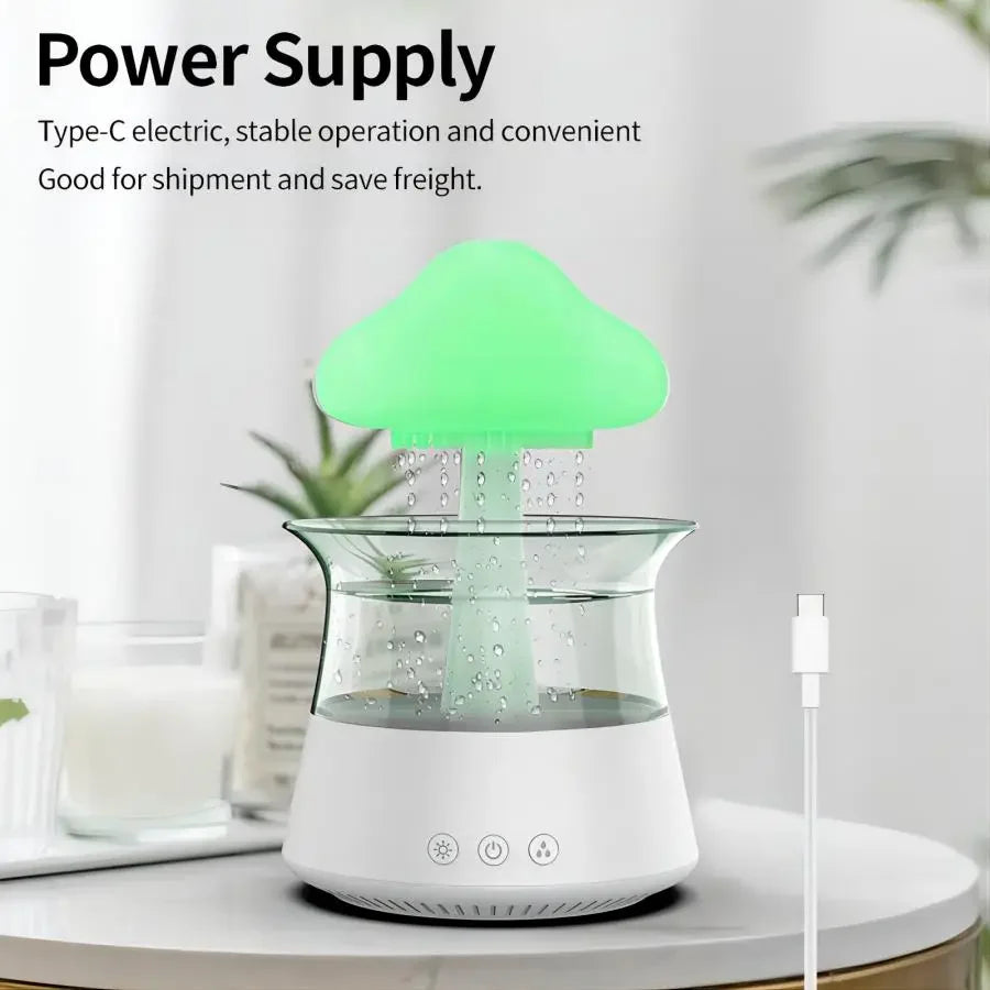 🌟 ¿Por qué elegir el CalmNube?
✅ Efecto de gotas relajantes: el suave goteo de agua te hipnotiza y calma en minutos
✅ Difusor ultrasónico: libera una niebla fría que humidifica el ambiente silenciosamente
✅ Aromaterapia opcional: añade tus esencias favoritas para una experiencia completa
✅ Luz ambiental cálida: crea un entorno perfecto para el descanso nocturno
✅ Diseño elegante y compacto: ideal para tu dormitorio, oficina o sala de estar
✅ Apagado automático: úsalo sin preocupaciones durante toda la noch